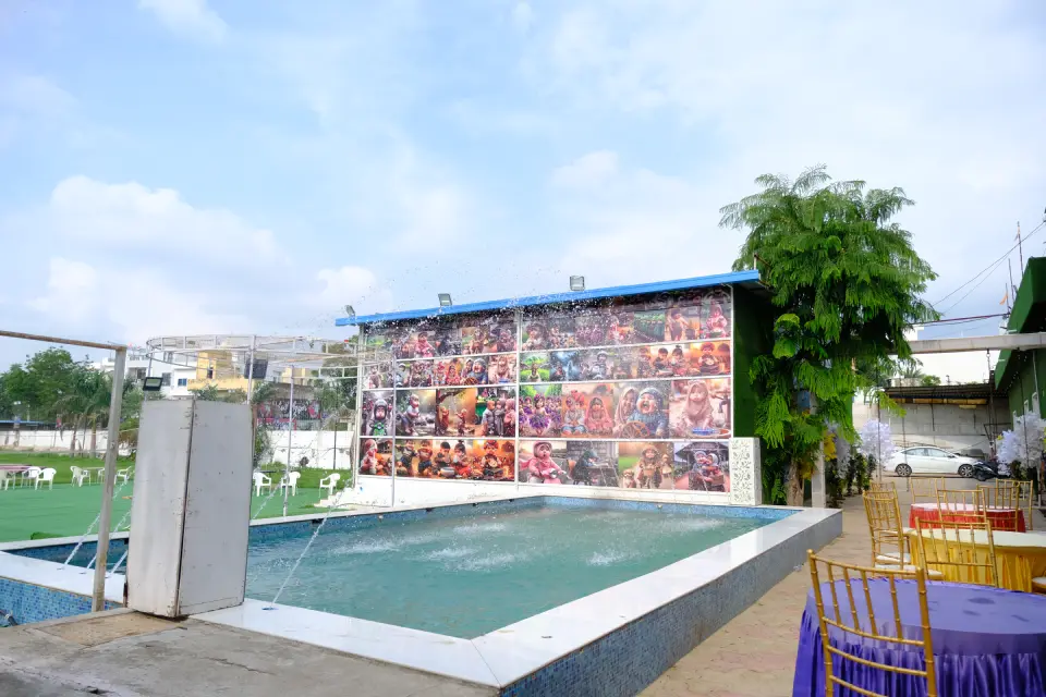 Swimming area at resort